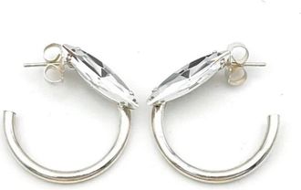 Perrine Taverniti Beauregard Creoles - Dames - Oorbellen - Grijs - ONE Size - Accessoires