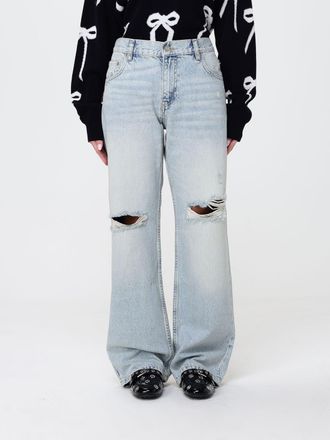 Marc Jacobs Jeans wide-leg in denim distressed
