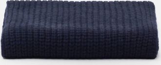 Closed Womens Alpaca-Mix Yarn Knitted Scarf In Dark Night