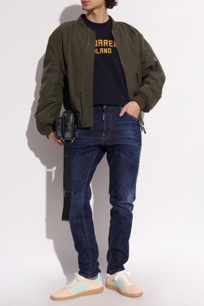 Dsquared2 T-shirt With Logo, Mens, Navy Blue