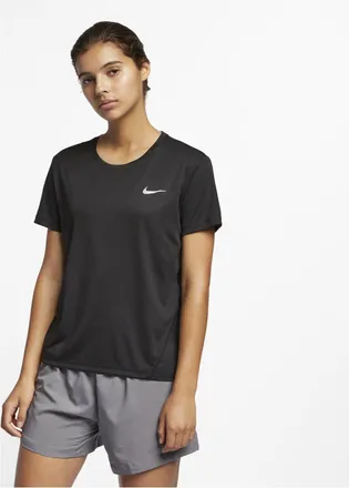 Nike (WMNS) Nike Dri-FIT Sports Training Quick Dry Breathable Round Neck Short Sleeve Black T-Shirt AJ8122-010