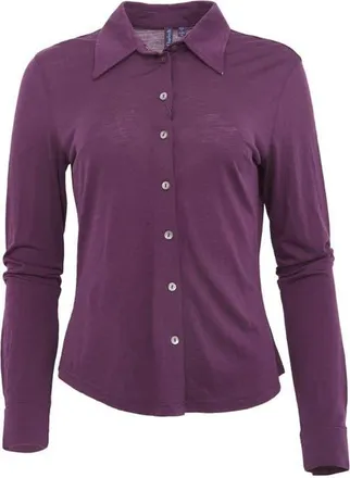 Lords of Harlech Scarlet Merino Wool Shirt in Plum at Nordstrom, Size Xx-Large