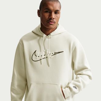 Nike Mens Nike Sportswear Club Fleece Hoodie in Brown | IF0685-229