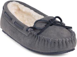 Minnetonka Cally Slipper in Grey Suede at Nordstrom, Size 10