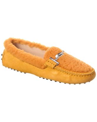 Tod's Tods Suede & Shearling Loafer