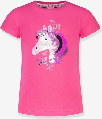 Salt And Pepper T-Shirt mit Wendepailletten-Pferd M&auml;dchen Salt and Pepper rosa