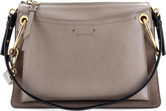 Chlo&eacute; Roy Leather Medium shoulder bag - Beige