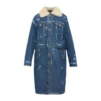 Dsquared2 Cappotto in Denim Stile Vintage - - Jackets - Uomo - Blu - L