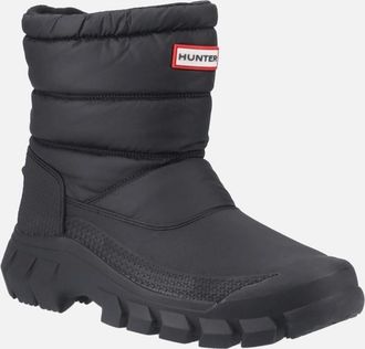 Hunter Mens Hunter Mens Intrepid Short Snow Boot in Black - Size: 10
