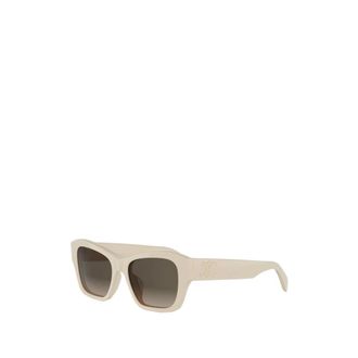 Celine Sunglasses, female, White, Size: 54 MM Triomphe Sunglasses