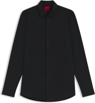 HUGO BOSS Easy-iron slim-fit shirt in cotton poplin