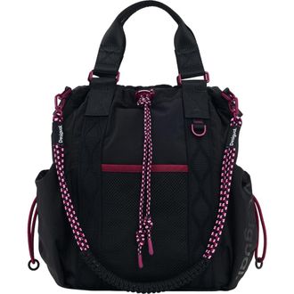 Desigual Medium Nylon Backpack in Black at Nordstrom