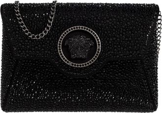 Versace Schoudertas - Dames - Schoudertassen - Zwart - ONE Size - Leer - Tassen