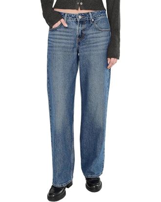 Levi's Premium Jeans Womens Blue Denim Cotton Low Loose Fit Wide Leg GBO4055