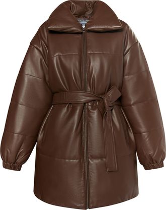 Dreimaster Dreimaster Lederen jas Dames bruin