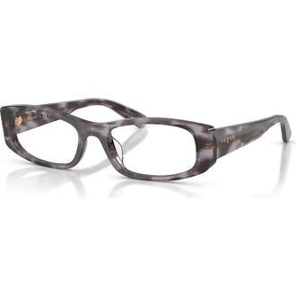 Vogue Eyewear 53mm Rectangle optical glasses in Tortoise at Nordstrom