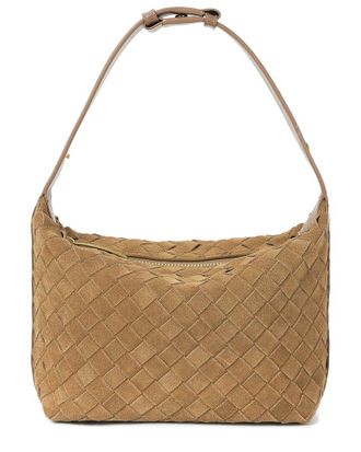 Tiffany & Fred Mini Woven Suede Shoulder Bag