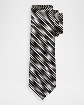 Tom Ford Men & apos;s Tricolor Woven Silk Tie