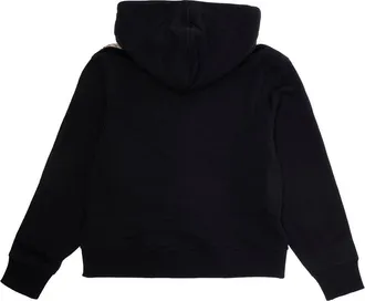 Burberry Boys Hoodie Equestrian Knight Motif Black Cotton Hoods & Sweatshirts