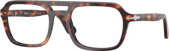 Persol Glasses, unisex, Brown, Size: 54 MM Po3394V Optical Frame