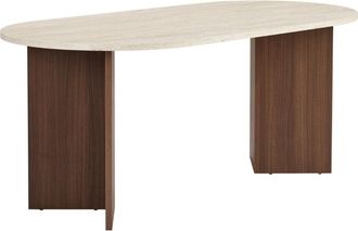 Calicosy Mesa de comedor bordes redondeados l180 cm