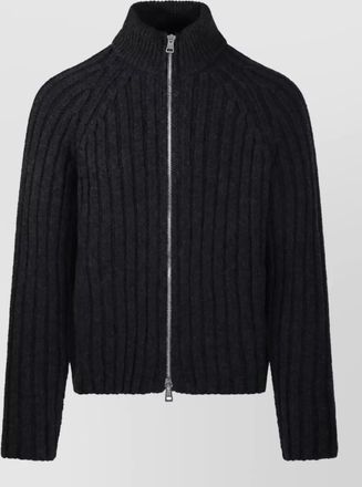 Our Legacy merino wool funnel neck zip jacket