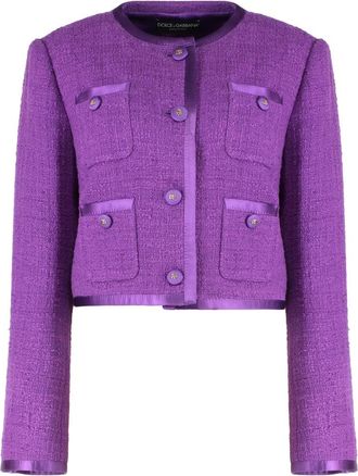 Dolce & Gabbana Jassen - Dames - Blazers - Paars - S - Jassen