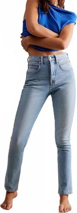 Free People Leila High-Rise Leggy Slim Jeans In Prairie Livin