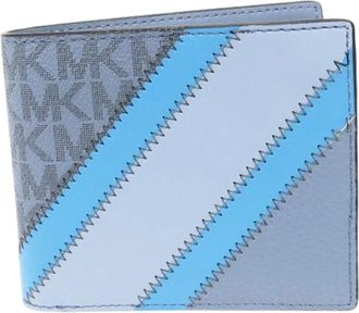 Michael Kors Pre-owned Wallets, male, Blue, Size: ONE SIZE Pre-owned Cooper Billfold With Coin Pocket Wallet