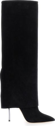 Casadei Black Suede Ankle Boots