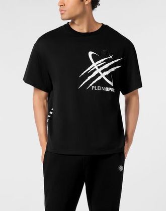 Plein Sport Round Neck T-Shirt Mercury Scratch Men in Black at Nordstrom, Size Xxx-Large Eu