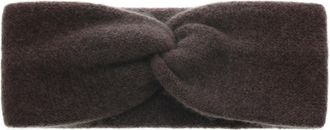 Zwillingsherz Stirnband ZWILLINGSHERZ Classic, Damen, braun, Strick, Kaschmir, M&uuml;tzen Stirnband, Knoten vorn, Cashmere, Feinstrick