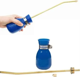 OEM Mini Dispensador Aplicador, Espolvoreador Grande De Tierra De Diatomeas, Aplicador De Polvo, Aplicador De Jard&iacute;n, Bulbo Con Tubo Largo De Cobre Para U