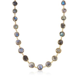 Ross-Simons Labradorite Necklace in 18kt Gold Over Sterling