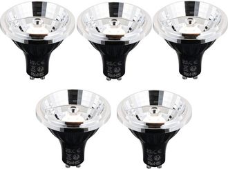 LUEDD Luedd - Juego De 5 Bombilla Led Inteligente Gu10 Regulable Ar70 6w 500lm 2200-6500k