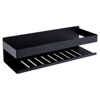 OEM Carrito De Ducha Autoadhesivo De 30 Cm, Estante De Ba&ntilde;o Sin Necesidad De Taladrar, Carrito De Ducha Autoadhesivo De Acero Inoxidable Sus304, Negro Mat