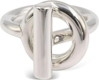 Hermès 2020s toggle Echape MM ring - Silver