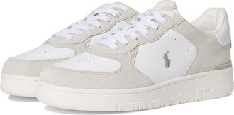 Polo Ralph Lauren Masters Court Mens Shoes Gray Violet/White : 11.5 D - Medium, Leather