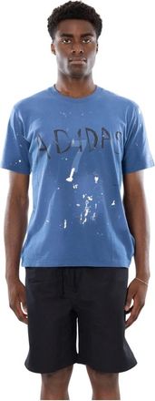 adidas Fitness, Heren, Blauw, M, Katoen, 007 Short Sleeve Tee
