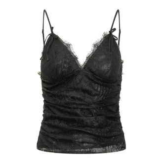 Pinko Fragola Top - Dames - Tops zonder mouwen - Zwart - XS - Tops