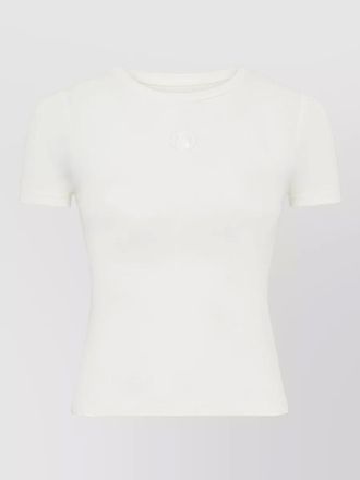 Marine Serre logo cotton baby-fit t-shirt