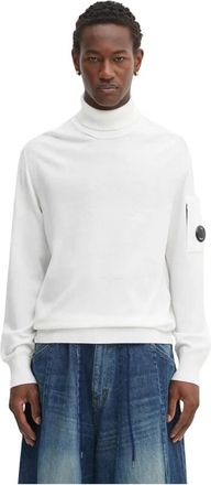 C.P. Company C.p. Company, Truien & Vesten, Heren, Wit, L, Wol, Turtleneck Sweater