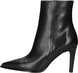 Notre-V Schoenen, Dames, Zwart, 37 EU, Leer, Enkellaars 8939