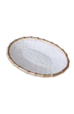 Beatriz Ball Vida Cane Large Oval Platter in White at Nordstrom
