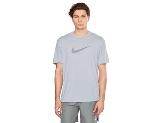 Nike Hyrdoguard Specs Dri-FIT UV Short Sleeve Top Mens Swimwear Wolf Grey : 2XL, Polyester