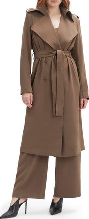 Bardot Kira Trench Coat in Coffee Brown at Nordstrom, Size 10