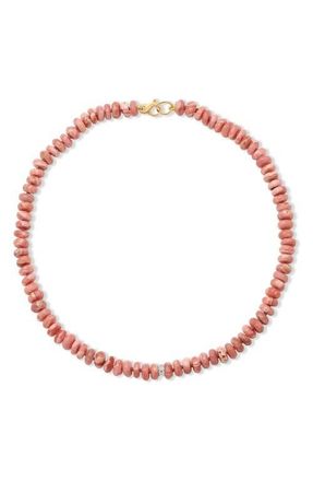 Adina Reyter Desert Rose Beaded Necklace in Pink at Nordstrom, Size 16