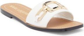 Karl Lagerfeld Marzella Slide Sandal in Bright White at Nordstrom Rack, Size 8.5