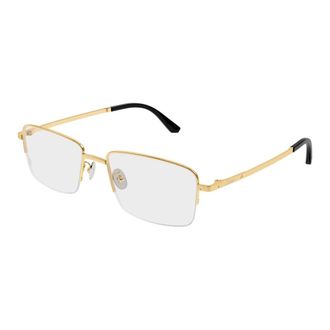 Cartier Santos Eyeglasses - male - Cartier - Glasses - Yellow - 54 MM - Accessories