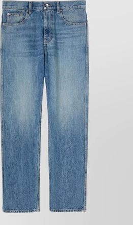 Gucci straight leg faded effect five pocket trousers